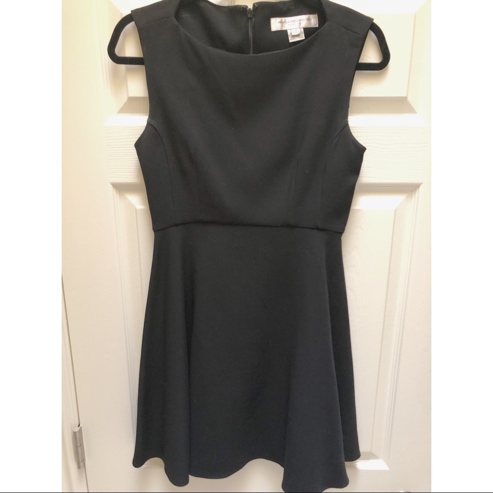 French Connection Black Fit and Flare Dress Size 4